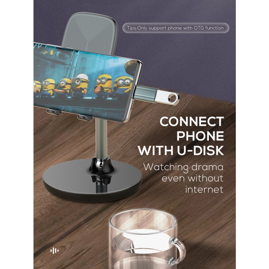 LDNIO αντάπτορας USB-C σε USB LC140, αρσενικό σε θηλυκό, γκρι - Image 3