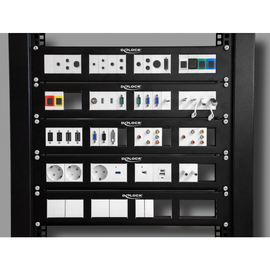 DELOCK module καλώδιο RJ45 Easy 45 81361 Cat.5e, ανασυρόμενο 50cm, μαύρο - Image 4