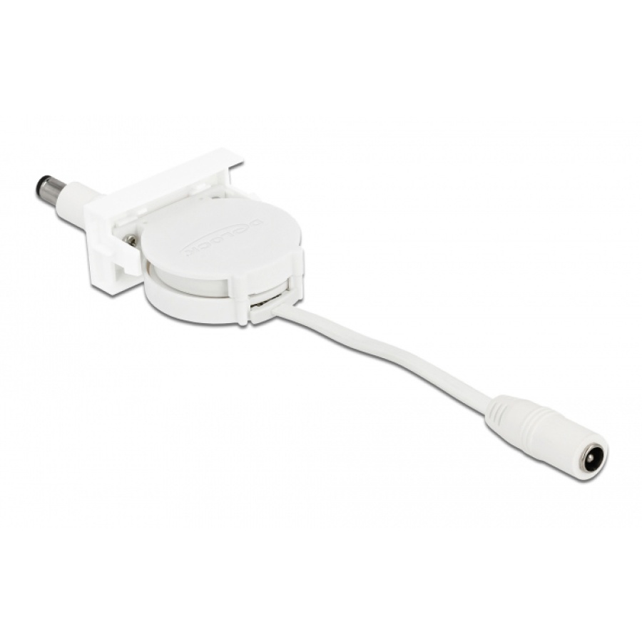 DELOCK module καλώδιο τροφοδοσίας Easy 45 81377, ανασυρόμενο 50cm, λευκό - Image 3