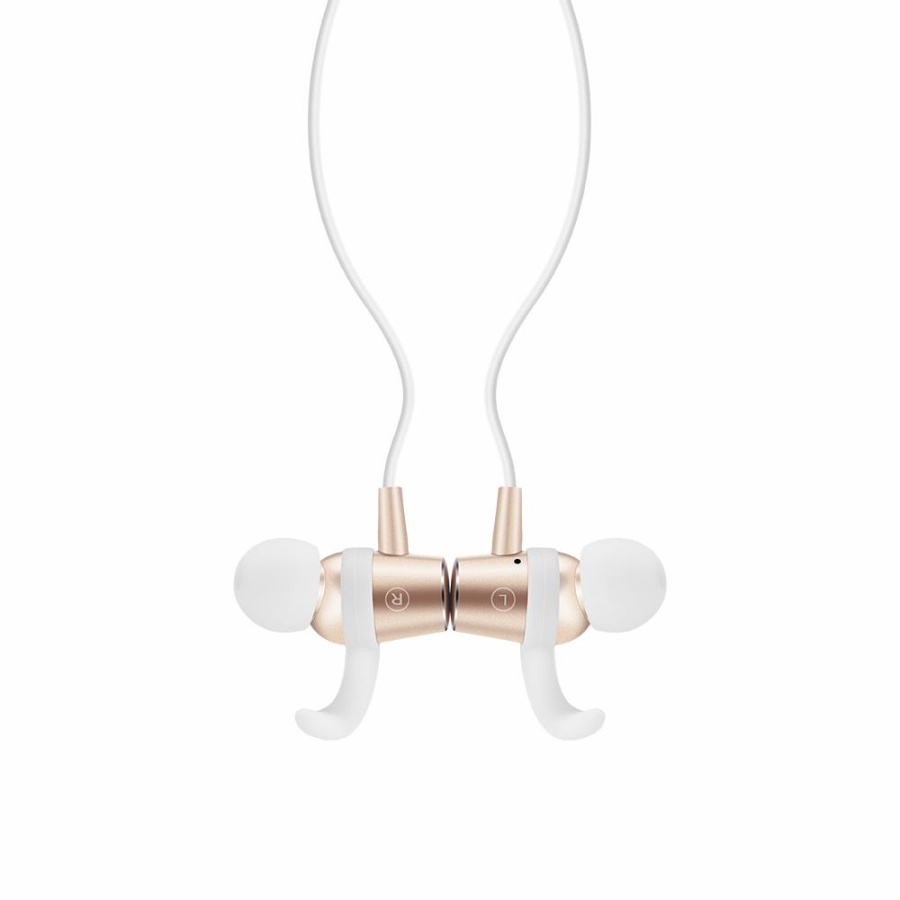 WESDAR R22 BLUETOOTH HEADPHONES, ΛΕΥΚΟ-ΧΡΥΣΟ - Image 4