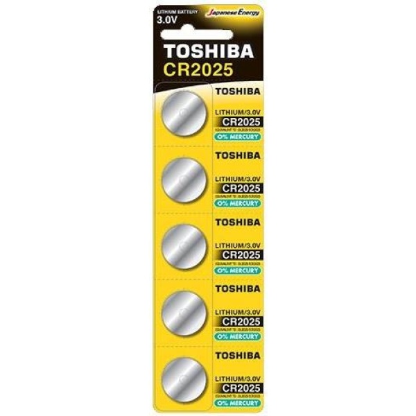 ΜΠΑΤΑΡΙΕΣ TOSHIBA ΛΙΘΙΟΥ CR 2025 (1ΤΕΜ)