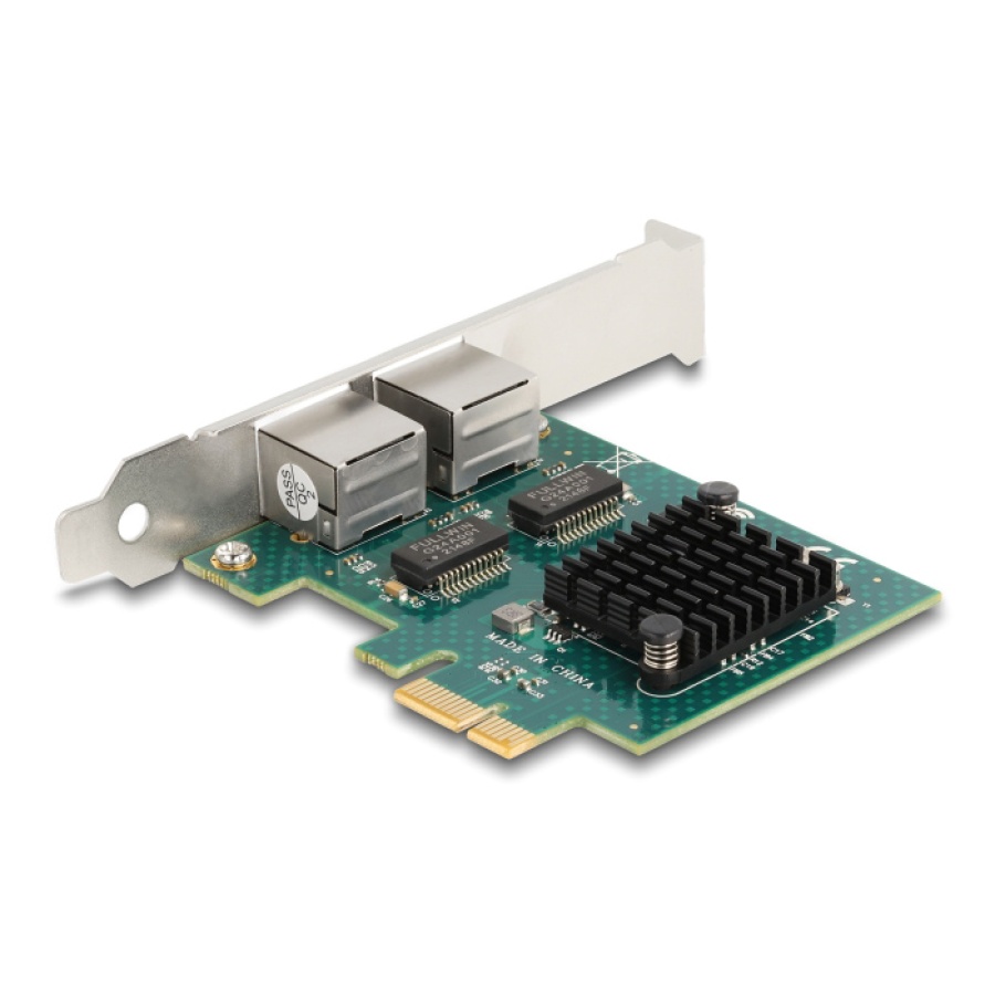 DELOCK κάρτα επέκτασης PCIe x1 σε 2x RJ45 Gigabit 88205, 1000Mbps - Image 3