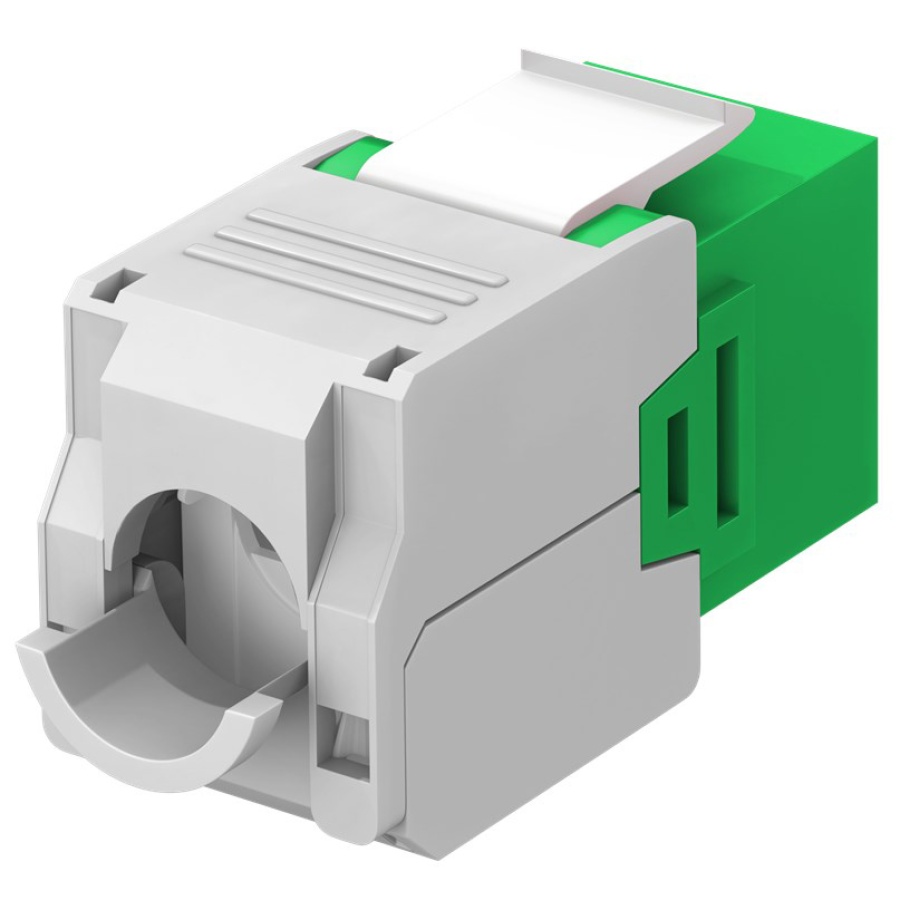 GOOBAY Keystone module RJ45 CAT 6A 90687, UTP, πράσινο - Image 3