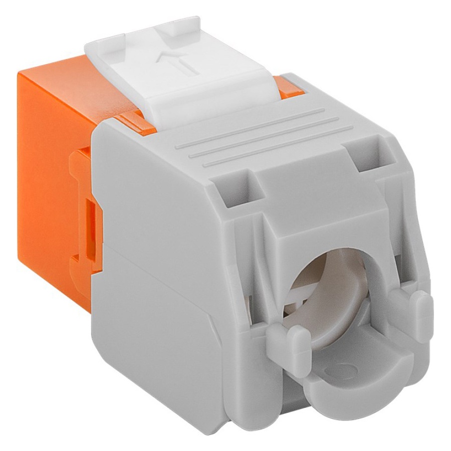 GOOBAY Keystone module RJ45 CAT 6A 90690, UTP, πορτοκαλί - Image 3
