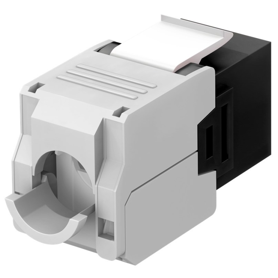 GOOBAY Keystone module RJ45 CAT 6A 90692, UTP, μαύρο - Image 3
