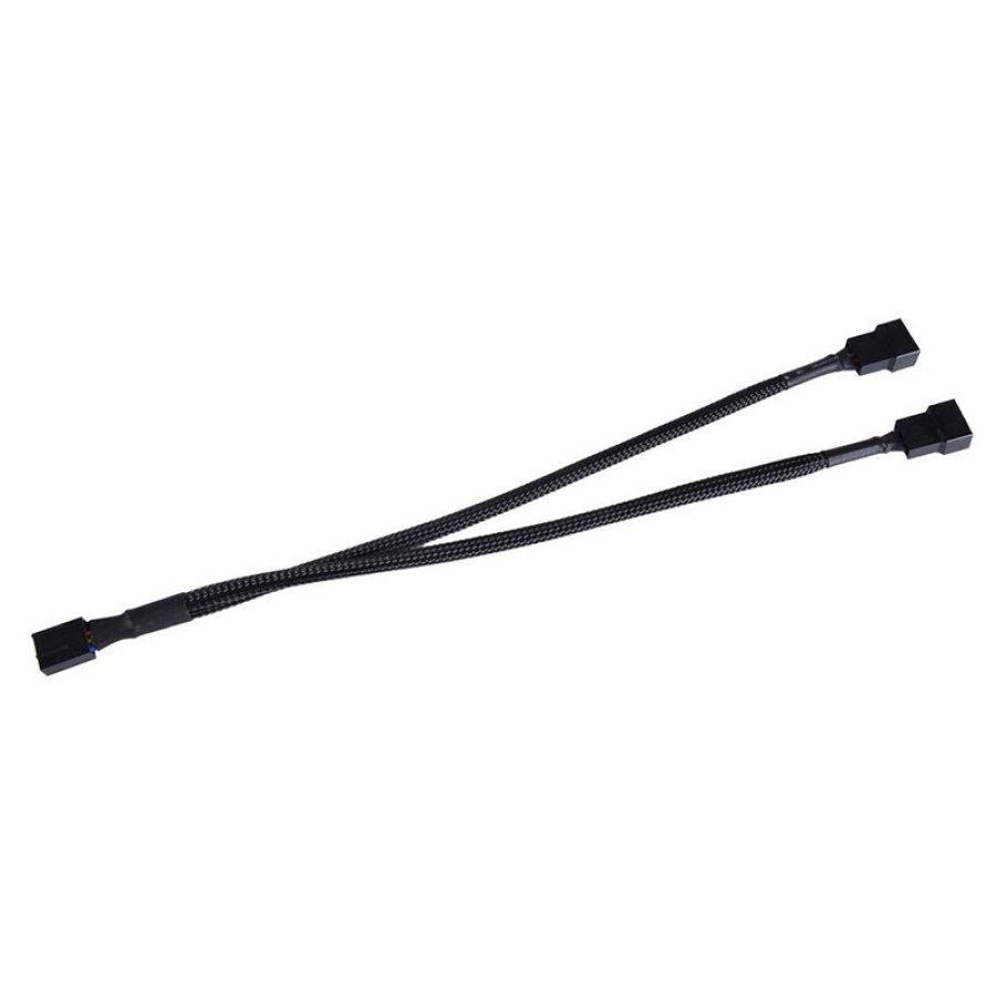 POWERTECH καλώδιο 4-pin pwm σε 2x 4-pin pwm CAB-W048, 0.15m, μαύρο - Image 2