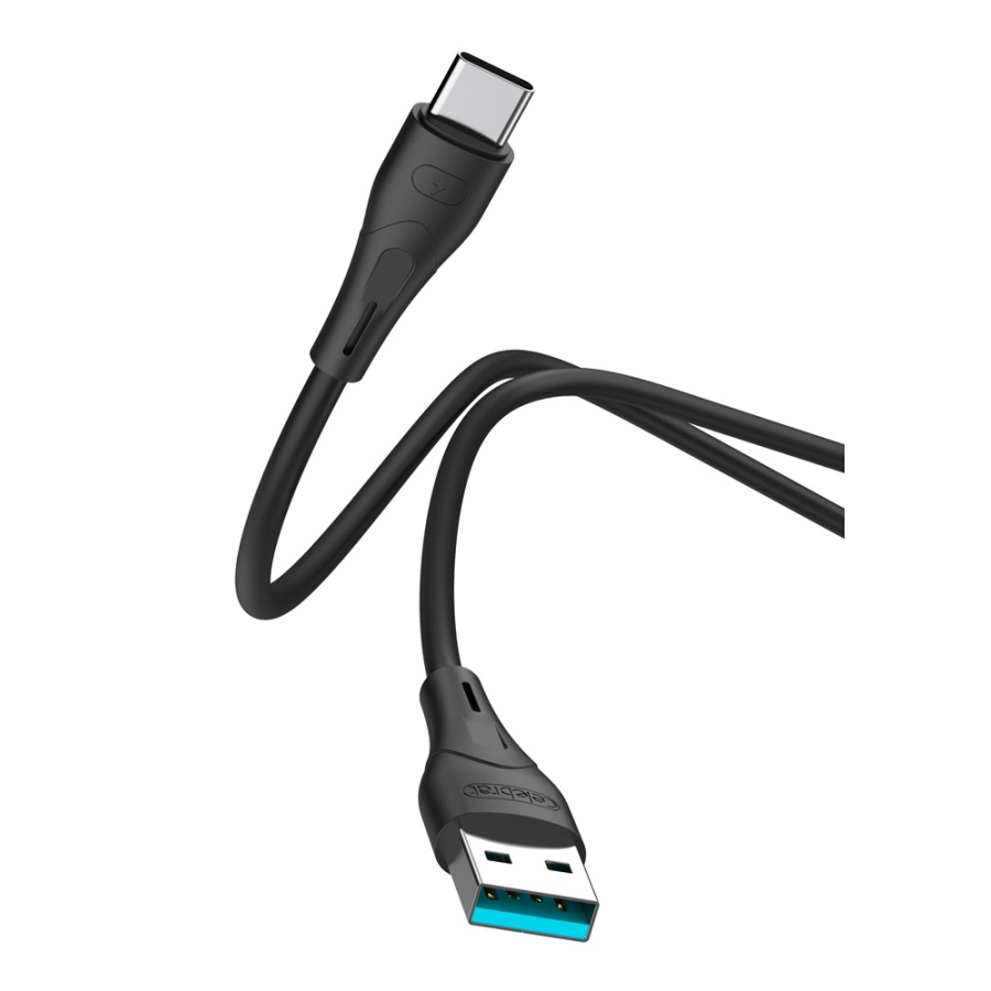 CELEBRAT καλώδιο USB-C σε USB CB-18T, 3A, 480Mbps, 1m, μαύρο - Image 3