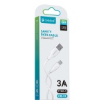 CELEBRAT καλώδιο USB-C σε USB CB-31A, 3A, 480Mbps, 1m, λευκό - Image 4