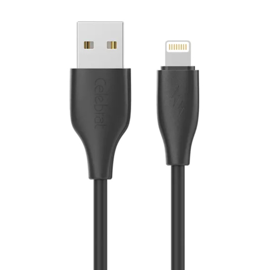 CELEBRAT καλώδιο Lightning σε USB CB-31, 3A, 480Mbps, 1m, μαύρο - Image 3