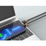CELEBRAT καλώδιο Lightning σε USB CB-33L, flat, 2.4A, 1m, μαύρο - Image 2