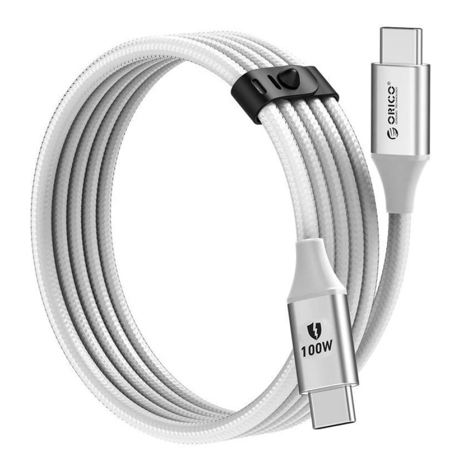 ORICO καλώδιο USB-C CDX-100CC, 100W, 480Mbps, 1m, λευκό - Image 4