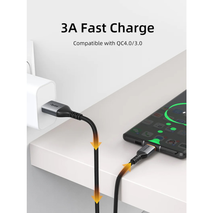 CABLETIME καλώδιο USB-C σε USB CT-AMCMG1, 3A, 5Gbps, 1m, μαύρο - Image 2
