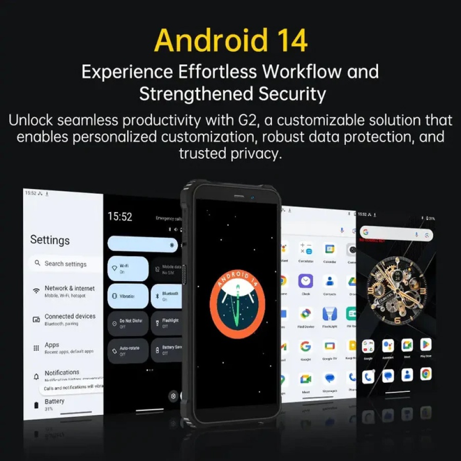 OUKITEL smartphone G2, 6", 4/64GB, 6300mAh, IP68/IP69K, πορτοκαλί - Image 6