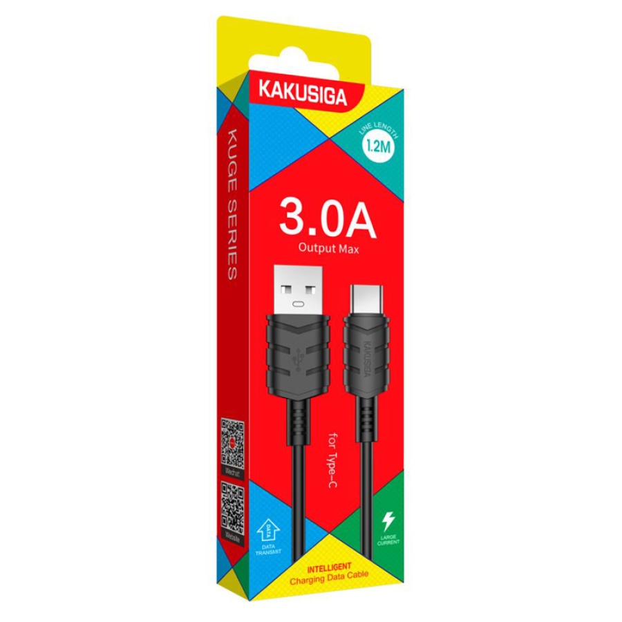 KAKUSIGA καλώδιο USB-C σε USB KSC-710, 3A, 480Mbps, 1.2m, μαύρο - Image 3