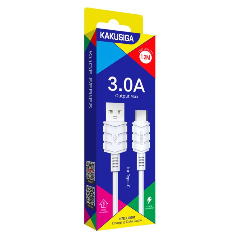 KAKUSIGA καλώδιο USB-C σε USB KSC-710, 3A, 480Mbps, 1.2m, λευκό - Image 3