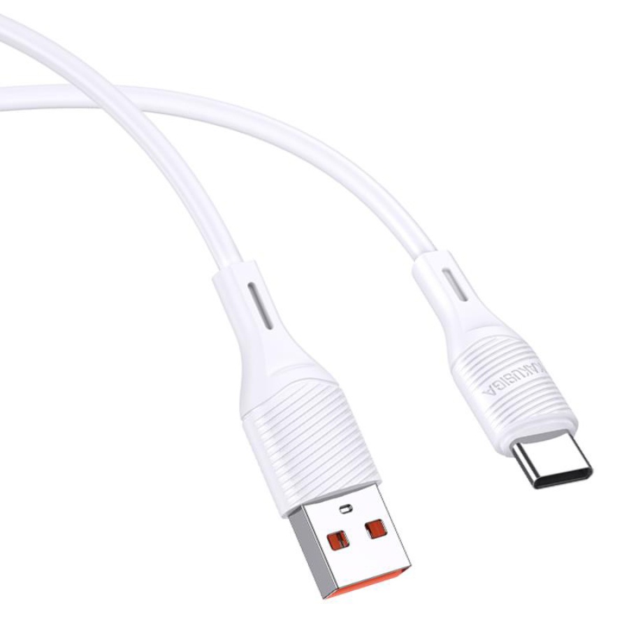 KAKUSIGA καλώδιο USB-C σε USB KSC-953, σιλικόνης, 3A, 480Mbps, 1m, λευκό - Image 3