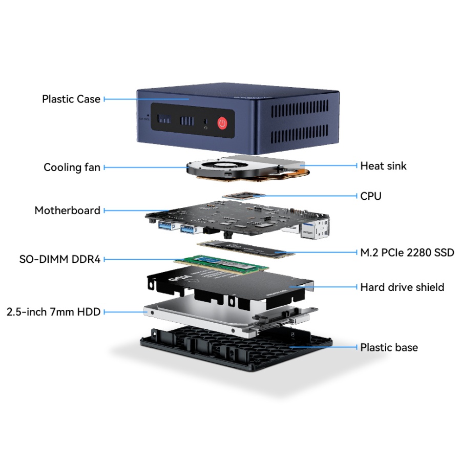 BEELINK mini PC MINI S12, Intel CPU N95, 16GB, 500GB SSD, Windows 11 Pro - Image 3