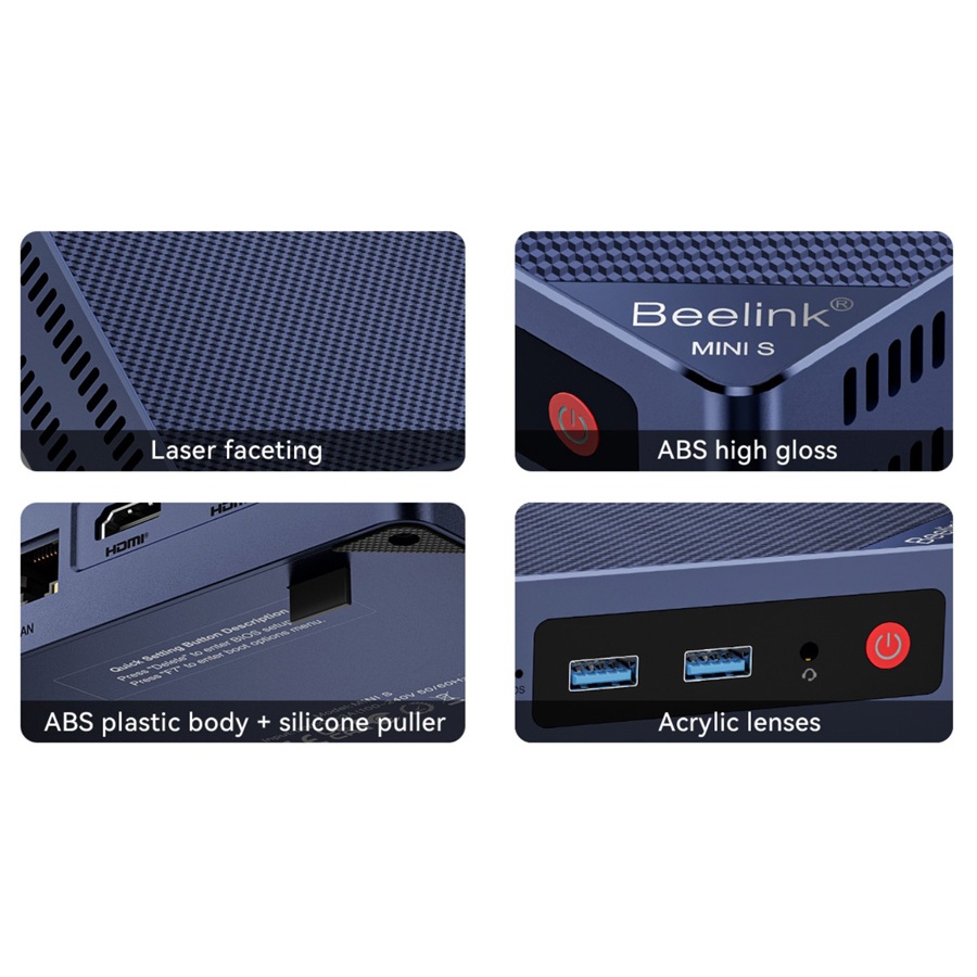 BEELINK mini PC MINI S12, Intel CPU N95, 16GB, 500GB SSD, Windows 11 Pro - Image 6