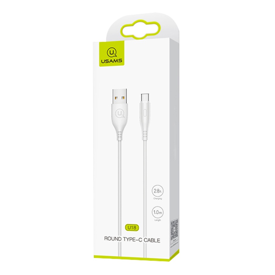 USAMS καλώδιο USB-C σε USB US-SJ267, 2A, 1m, λευκό - Image 3