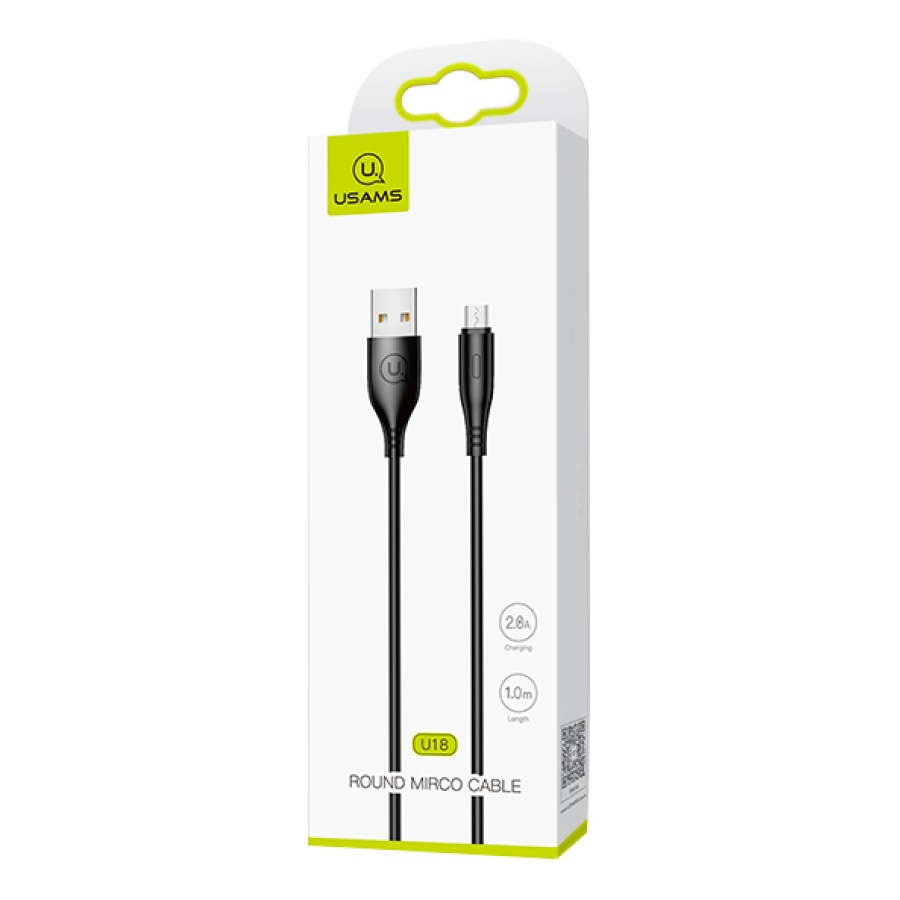 USAMS καλώδιο Micro USB σε USB US-SJ268, 2A, 1m, μαύρο - Image 3