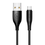 USAMS καλώδιο Micro USB σε USB US-SJ268, 2A, 1m, μαύρο