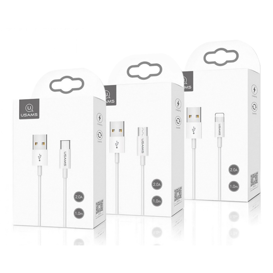 USAMS καλώδιο USB-C σε USB US-SJ285, 2A, 1m, λευκό - Image 3