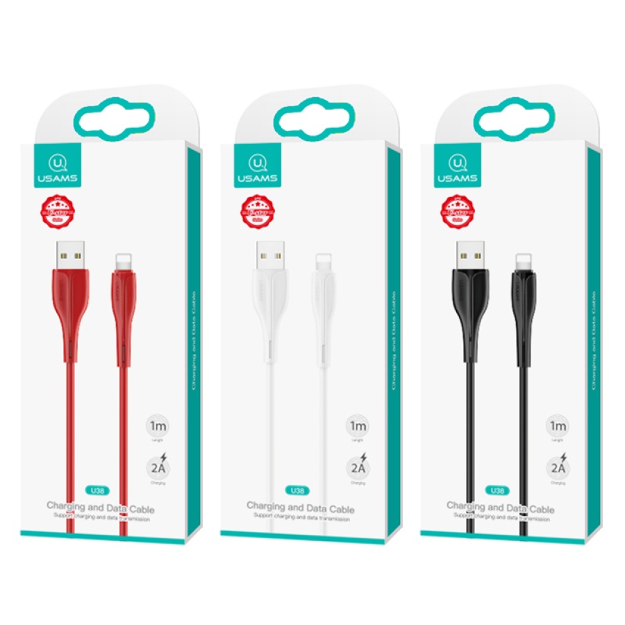 USAMS καλώδιο Lightning σε USB US-SJ371, 2A, 1m, μαύρο - Image 5