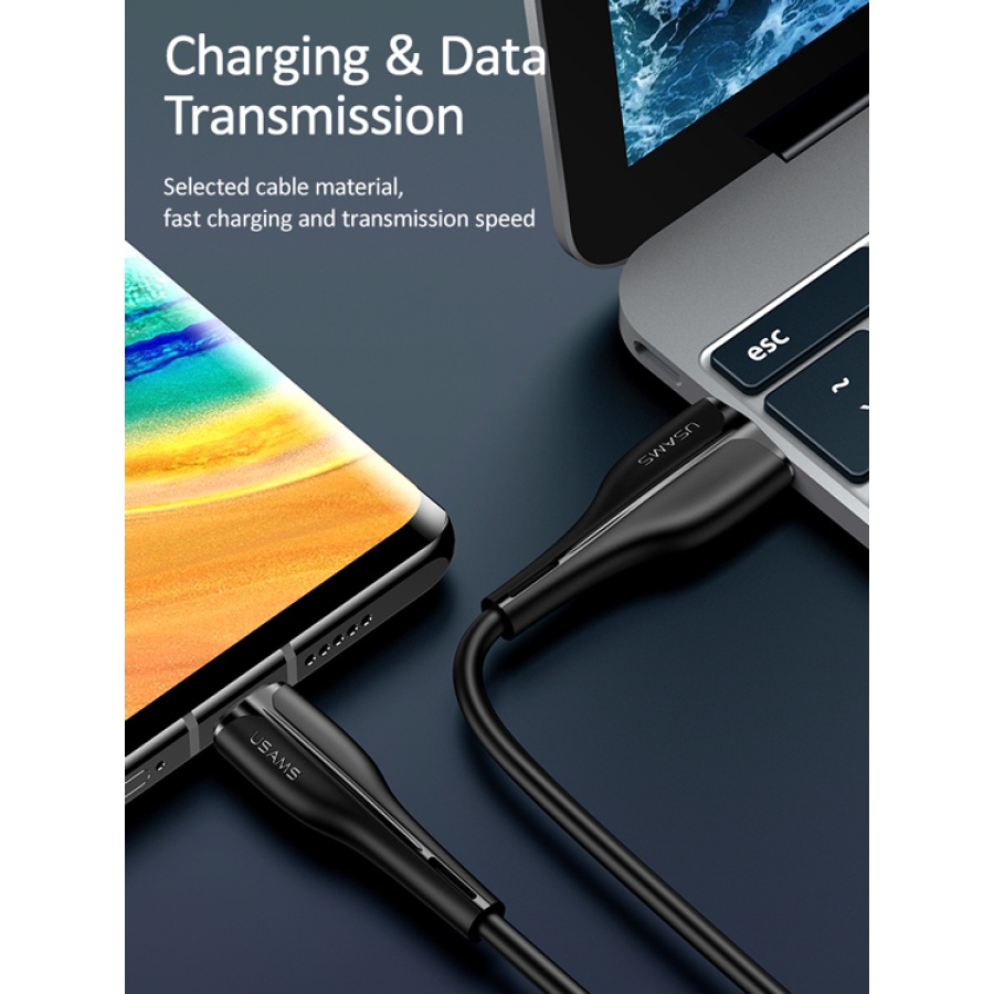 USAMS καλώδιο USB-C σε USB US-SJ372, 2A, 1m, μαύρο - Image 3