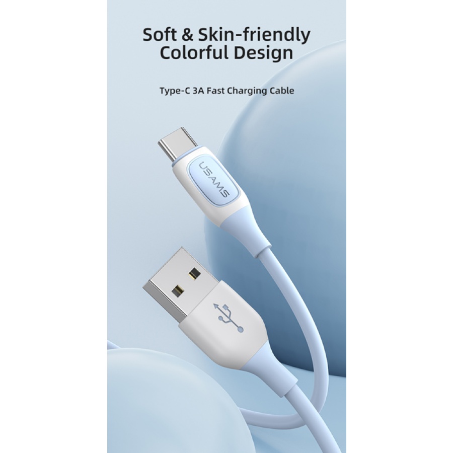 USAMS καλώδιο USB-C σε USB US-SJ596, 3A, 1m, μαύρο - Image 2