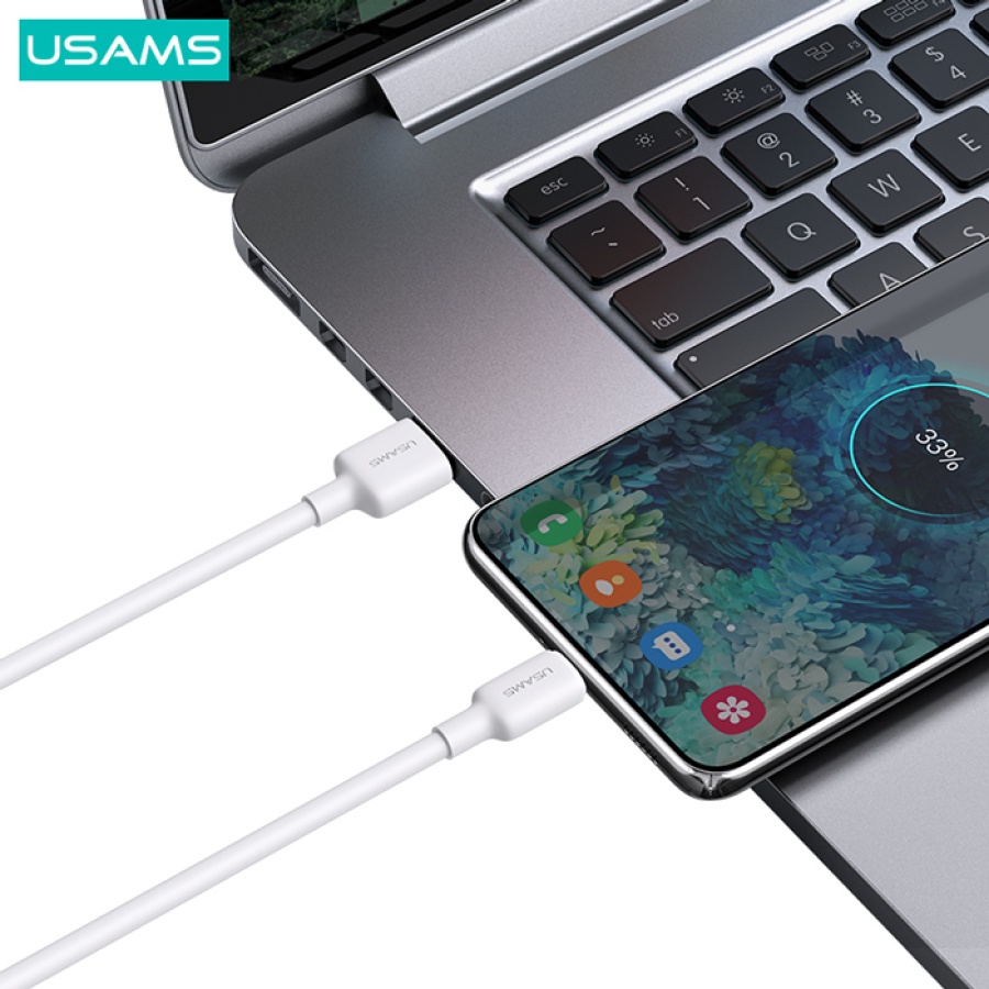 USAMS καλώδιο USB-C σε USB US-SJ601, 3A, 1m, λευκό - Image 2
