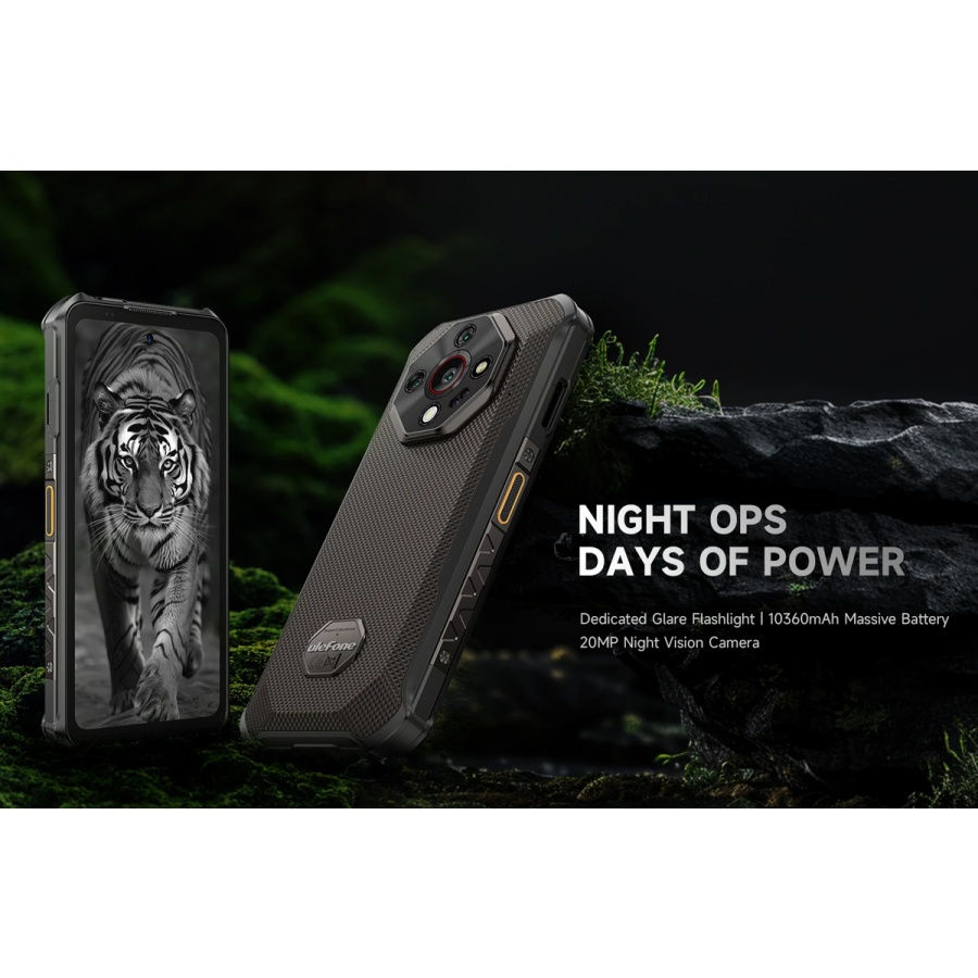 ULEFONE smartphone Armor X16, 6.56", 6/128GB, 10360mAh, IP68/IP69K/MIL-STD-810H, μαύρο - Image 2