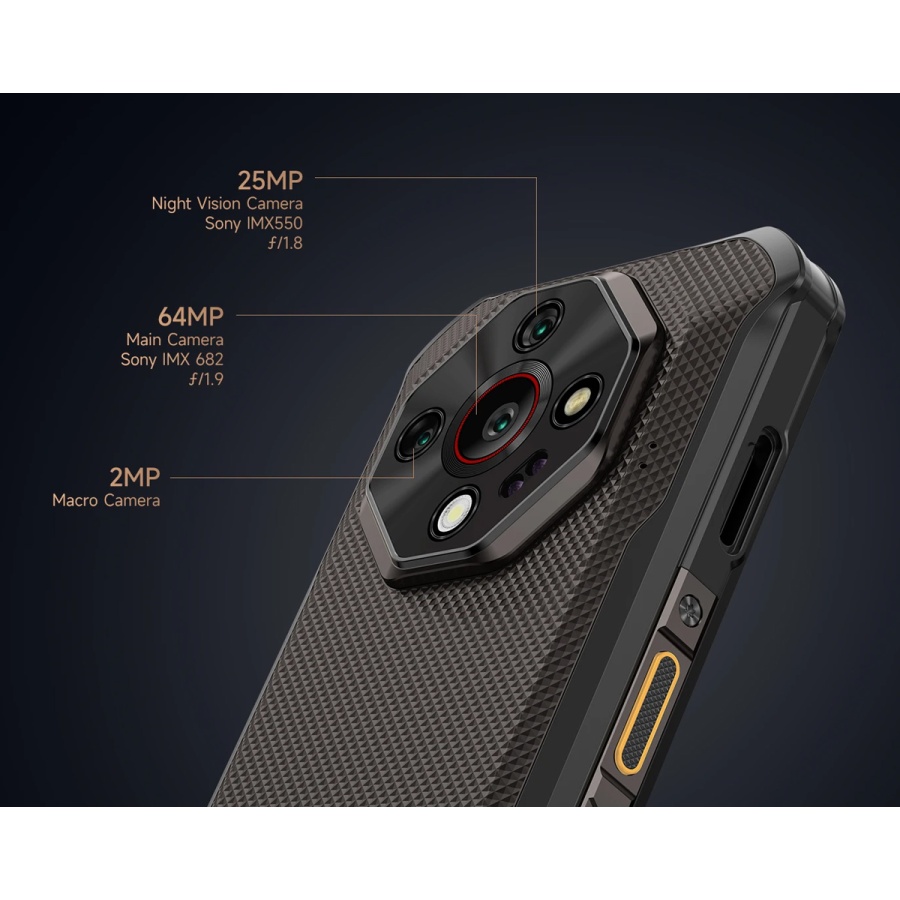 ULEFONE smartphone Armor X16 Pro, 6.56", 8/256GB, 5G, 10360mAh, IP68/IP69K/MIL-STD-810H, μαύρο - Image 11
