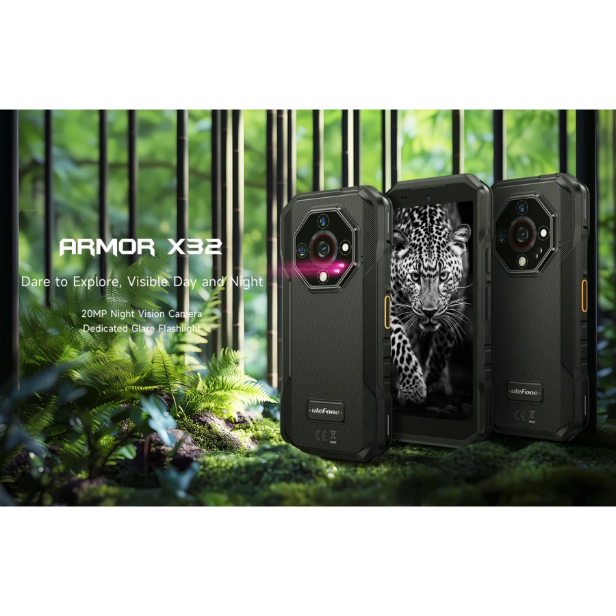 ULEFONE smartphone Armor X32, 5.65", 6/128GB, 5500mAh, IP68/IP69K, μαύρο - Image 2