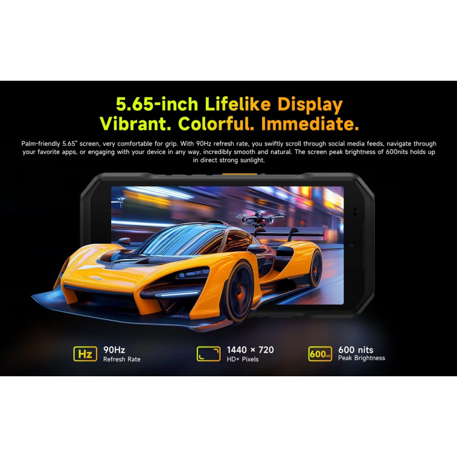 ULEFONE smartphone Armor X32, 5.65", 6/128GB, 5500mAh, IP68/IP69K, μαύρο - Image 7
