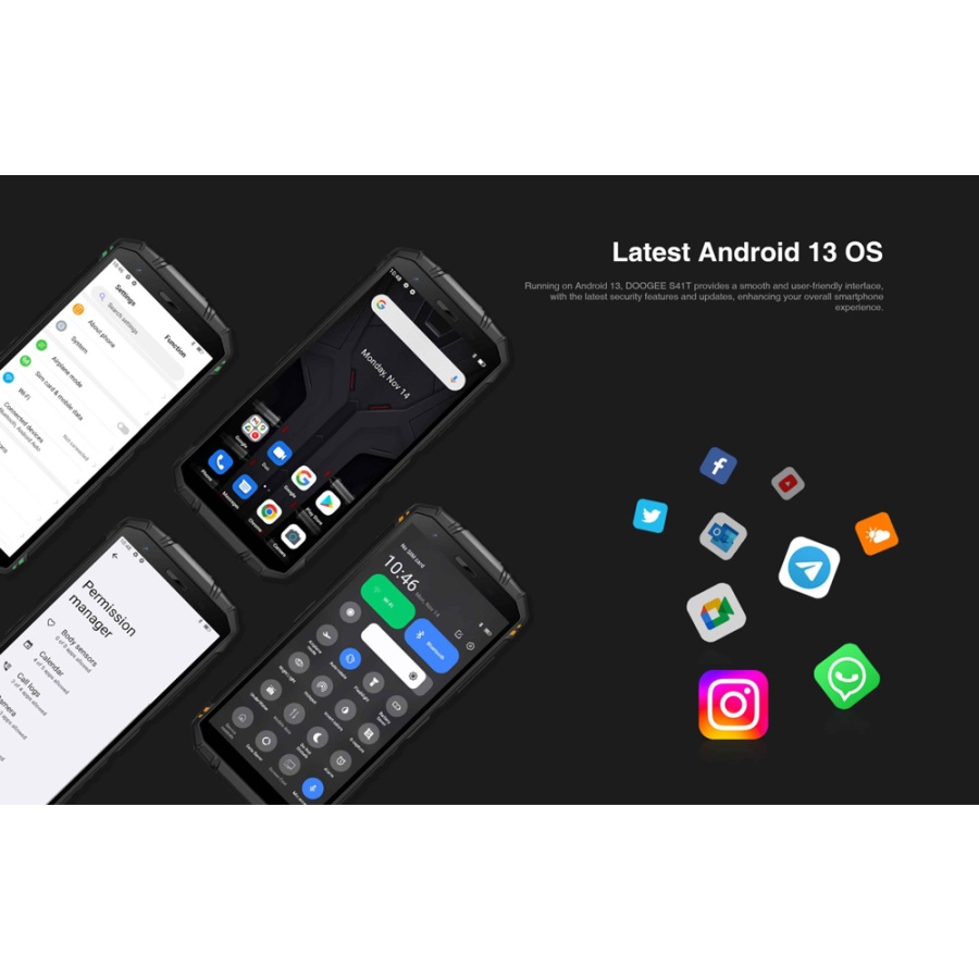 DOOGEE smartphone S41T, 5.5", 4/64GB, 6300mAh, IP68/IP69K, πορτοκαλί - Image 4