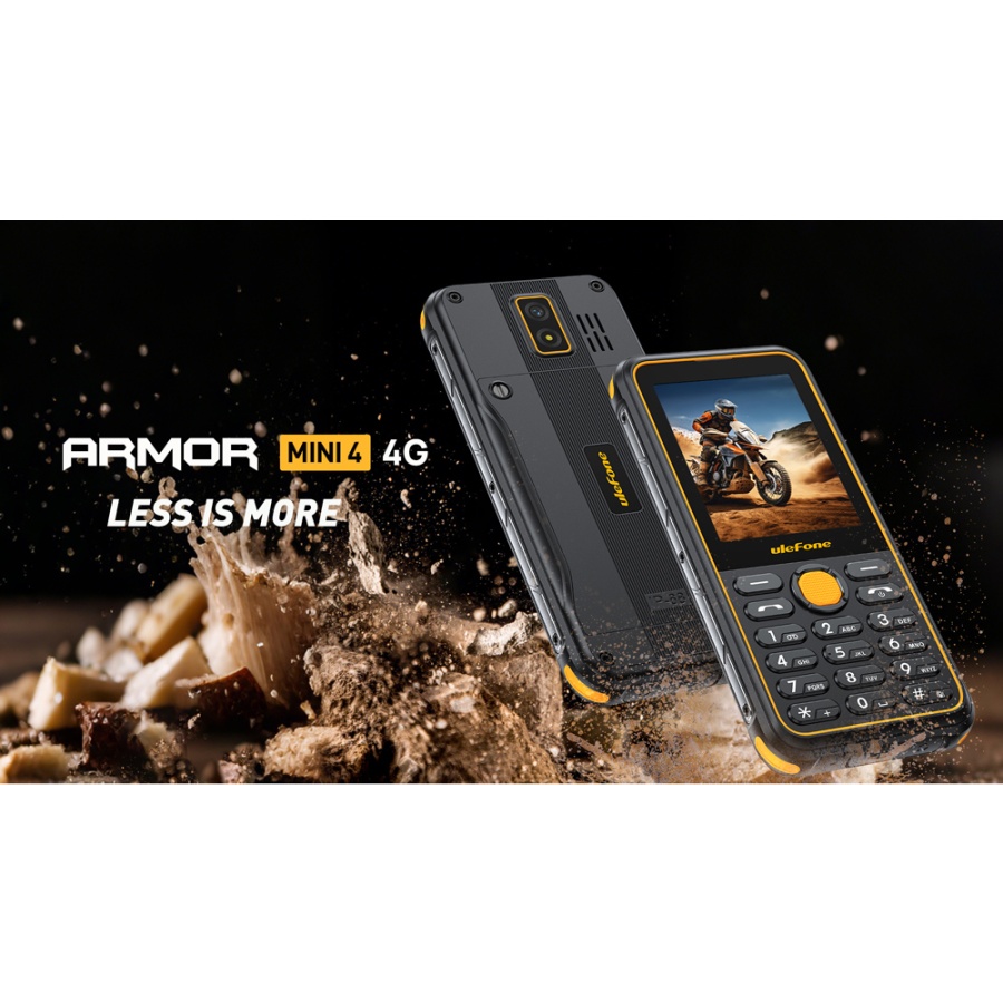 ULEFONE κινητό τηλέφωνο Armor Mini 4, IP68, 2.8", dual SIM, 4G, μαύρο - Image 2