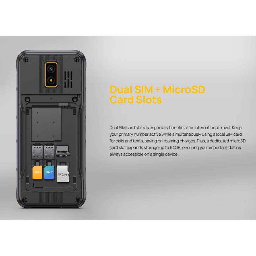 ULEFONE κινητό τηλέφωνο Armor Mini 4, IP68, 2.8", dual SIM, 4G, μαύρο - Image 4