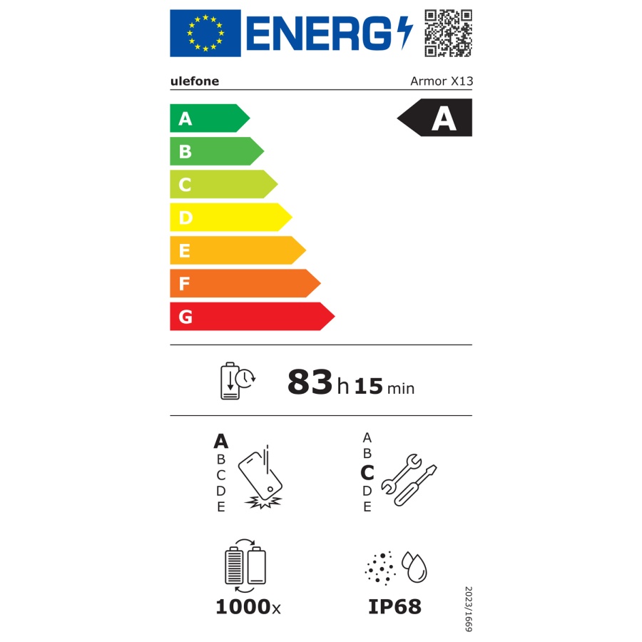 ULEFONE smartphone Armor X13, 6.52", 6/64GB, 6320mAh, IP68/IP69K, μαύρο - Image 9