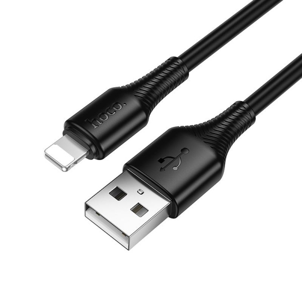 HOCO X120 BENEFICIO ΚΑΛΩΔΙΟ LIGHTNING, 1m, 27W,  ΜΑΥΡΟ
