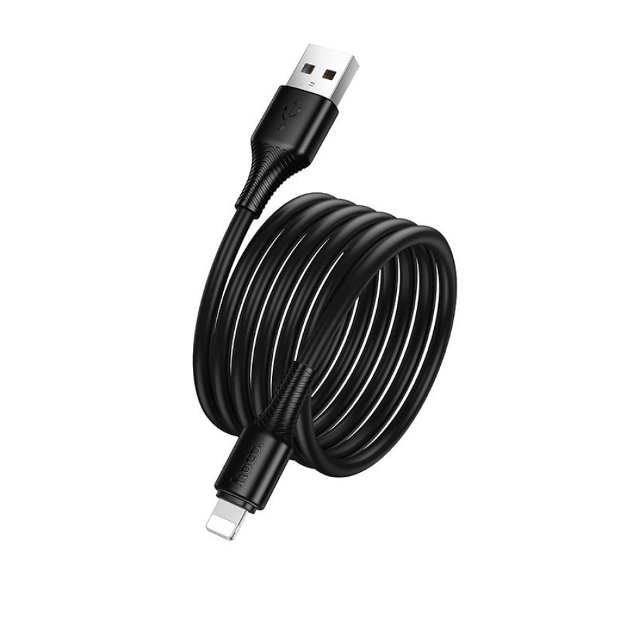 HOCO X120 BENEFICIO ΚΑΛΩΔΙΟ LIGHTNING, 1m, 27W,  ΜΑΥΡΟ - Image 2