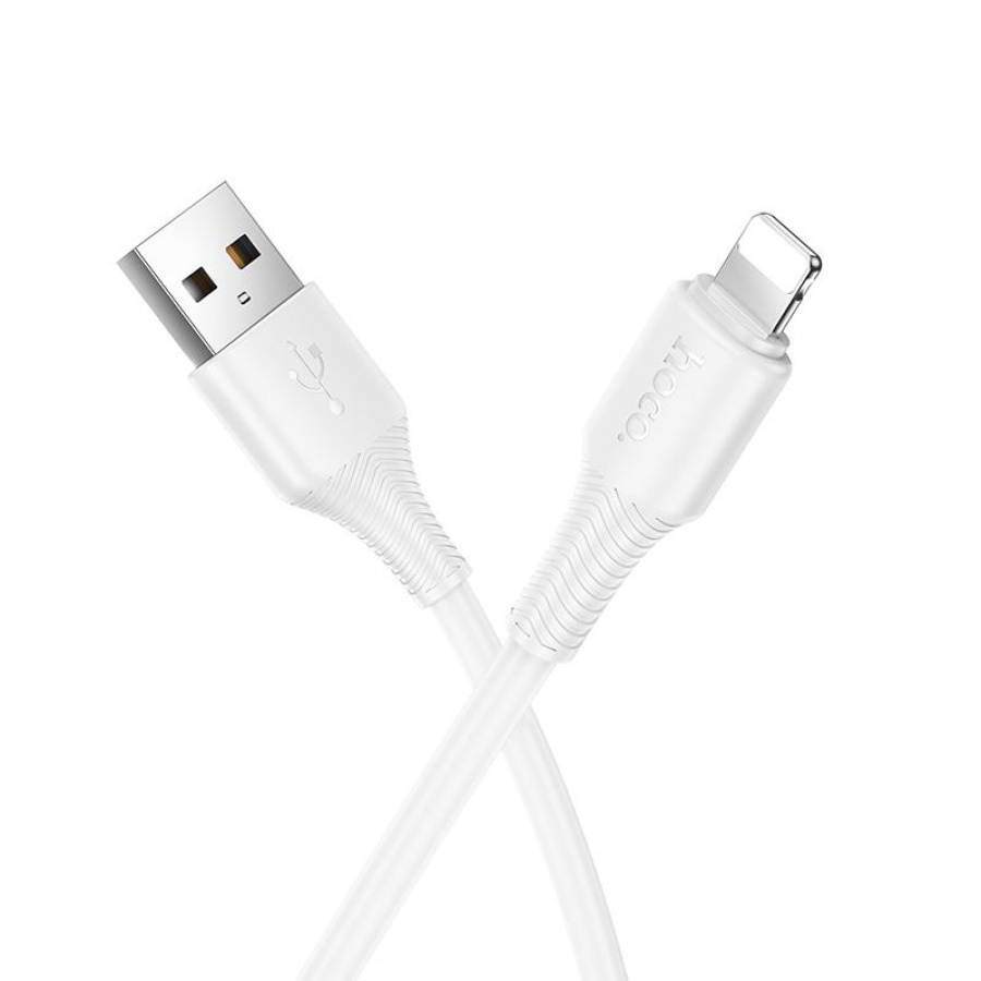 HOCO X120 BENEFICIO ΚΑΛΩΔΙΟ LIGHTNING, 1m, 27W,  ΛΕΥΚΟ
