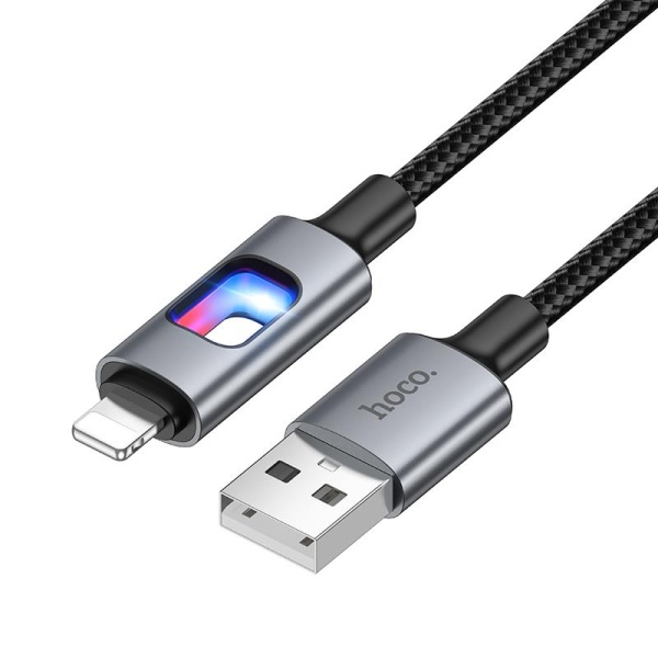 HOCO U144 ΚΑΛΩΔΙΟ ΦΟΡΤΙΣΗΣ LIGHTNING, 1.2M, ΜΑΥΡΟ