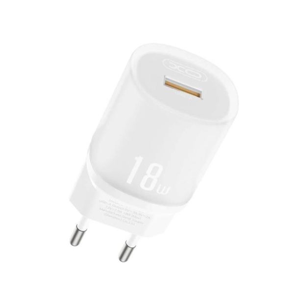 XO L157 ΦΟΡΤΙΣΤΗΣ QC3.0 18W, 1 ΘΥΡΑ, ΛΕΥΚΟΣ