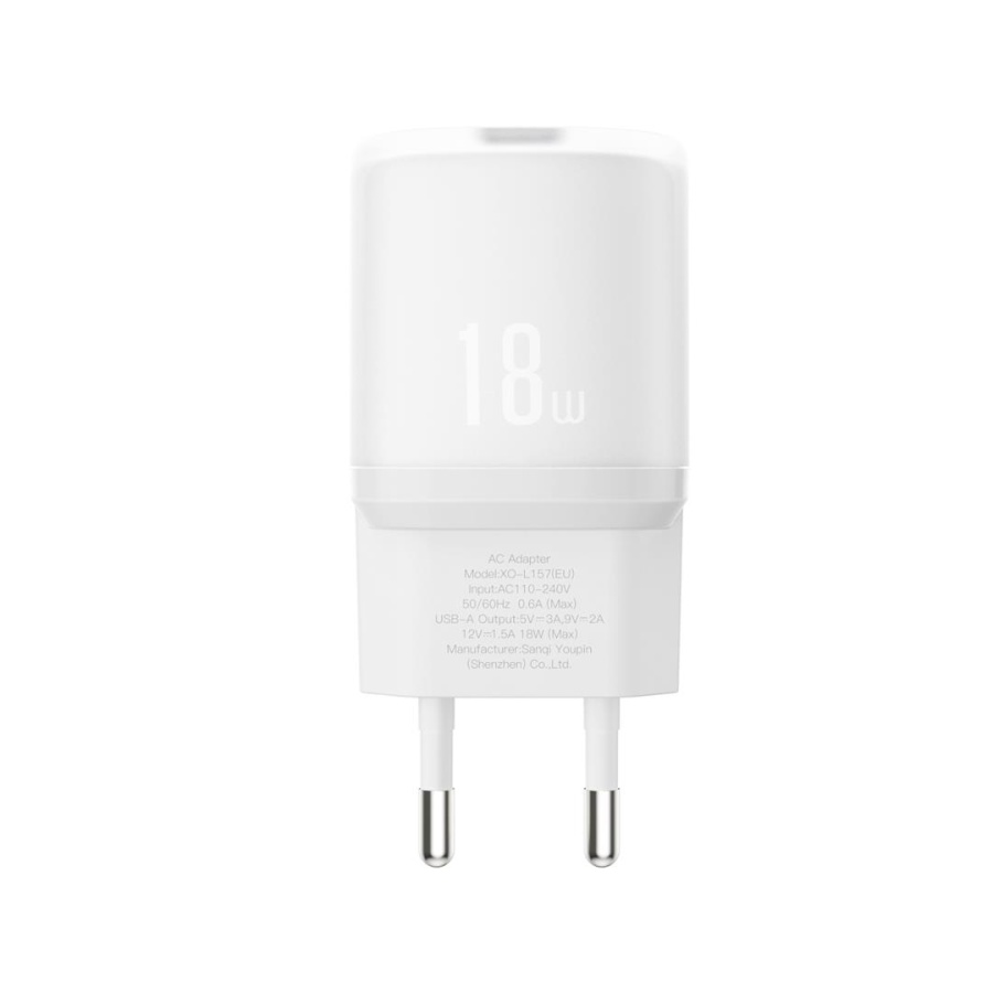 XO L157 ΦΟΡΤΙΣΤΗΣ QC3.0 18W, 1 ΘΥΡΑ, ΛΕΥΚΟΣ - Image 2