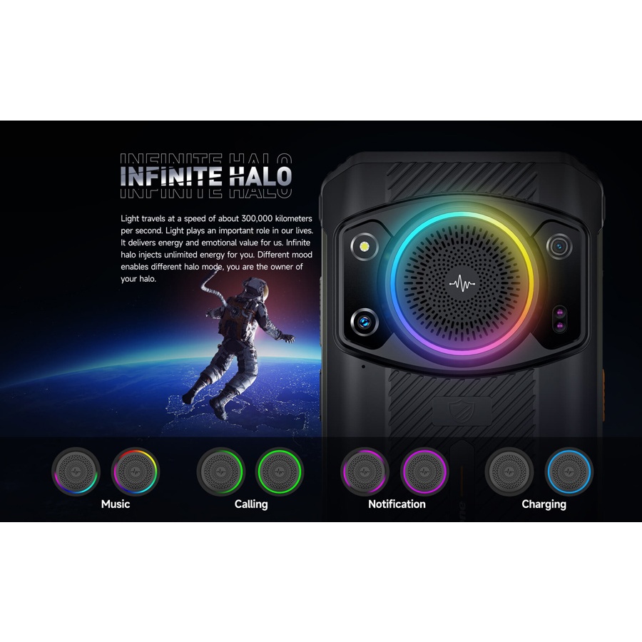 ULEFONE smartphone Armor 21 με ηχείο 3.5W, 6.58", 8/256GB, 9600mAh, IP68/IP69K, μαύρο - Image 3