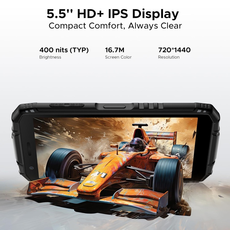 DOOGEE smartphone Fire 3, 5.5", 3/64GB, 8350mAh, IP68/IP69K/MIL-STD-810H, μαύρο - Image 6
