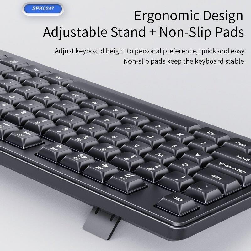 PHILIPS SPK6247 ΕΝΣΥΡΜΑΤΟ ΠΛΗΚΤΡΟΛΟΓΙΟ, ΜΑΥΡΟ, GR - Image 2